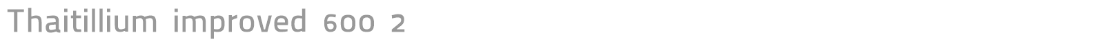 Thaitillium improved 600 2 font preview